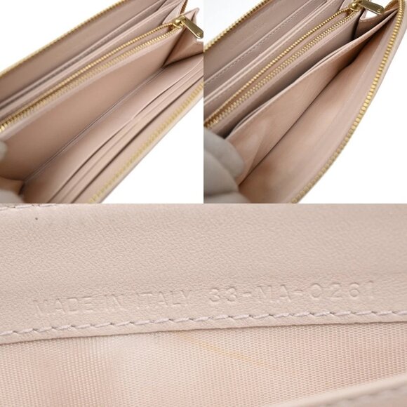 CHRISTIAN DIOR Logo Cannage Zipper Around Long Wallet Leather Pink GHW 80KB338 - Picture 13 of 15